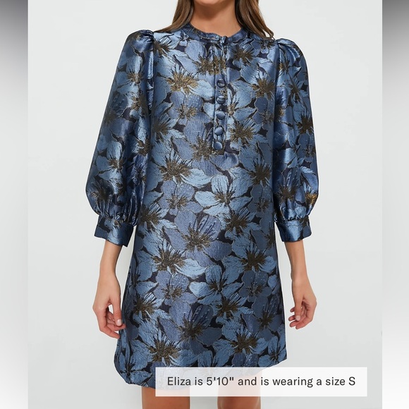POMANDER PLACE

Blue Blossom Jacquard Samantha Dress - Picture 1 of 10